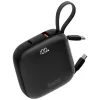 PowerBank 4 az 1-ben Bazic Fusion 10000mAh PD20W USB-C/Lightning fekete thumbnail