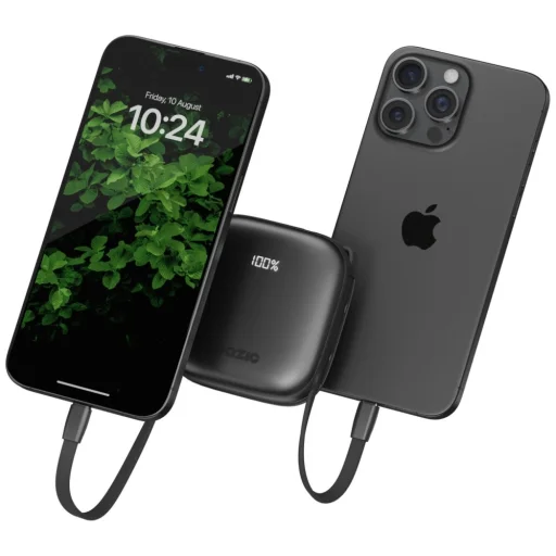PowerBank 4 az 1-ben Bazic Fusion 10000mAh PD20W USB-C/Lightning fekete - 2