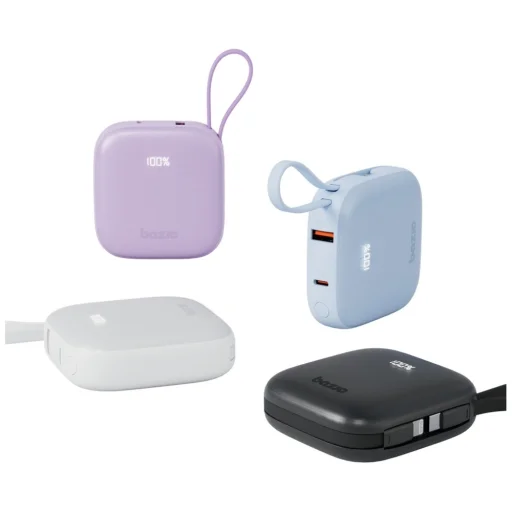 PowerBank 4 az 1-ben Bazic Fusion 10000mAh PD20W USB-C/Lightning fekete - 4