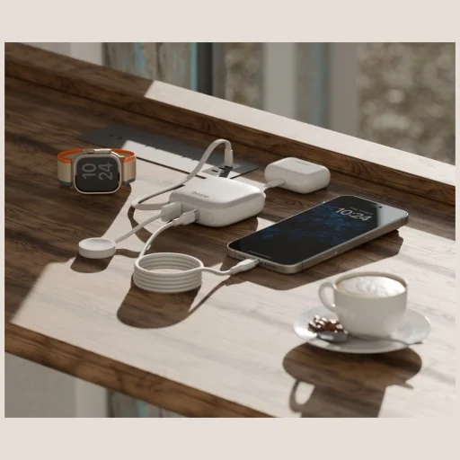 PowerBank 4 az 1-ben Bazic Fusion 10000mAh PD20W USB-C/Lightning fekete - 5