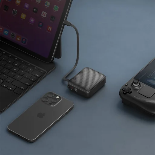 Energea Integra Mini 35 PowerBank 10000mAh USB-C PD35W kábel szürke - 7