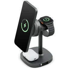 Energea MagArctic Stand 4-in-1 Qi2 Töltőállomás hűtéssel és kábellel grafit