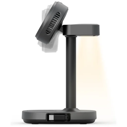 Energea MagArctic Stand 4-in-1 Qi2 Töltőállomás hűtéssel és kábellel grafit - 2