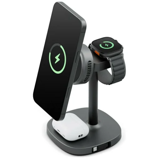 Energea MagArctic Stand 4-in-1 Qi2 Töltőállomás hűtéssel és kábellel grafit - 1