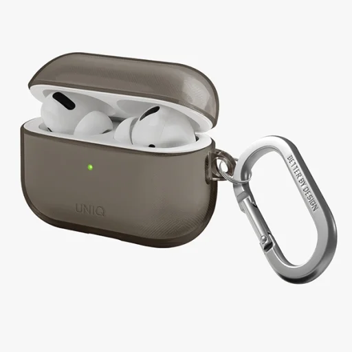 Apple AirPods Pro 2 tok UNIQ Glase Case fényes füst - 2