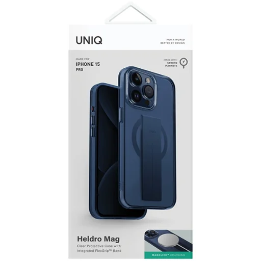 iPhone 15 Pro 6.1" UNIQ Heldro Mag tok kék - 2
