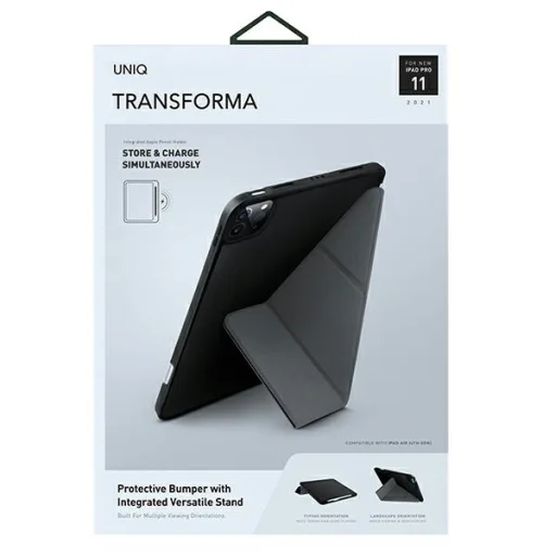 iPad Pro 11" (2021) UNIQ Transforma tok Antimikrobiális ébenfekete tok - 6