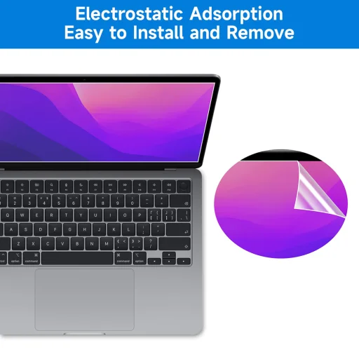 MacBook Pro 13" (2016/2018/2019/2020/2022) Techsuit VisionProX Anti-Blue Light - Matte Clear - 3