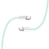 MacBook Pro Számítógép ColorWay Data Cable (CW-CBPDCC061-G), Type-C to Type-C, PD Gyors Töltés 60W, 3A, Nylon, 1m - Zöld thumbnail