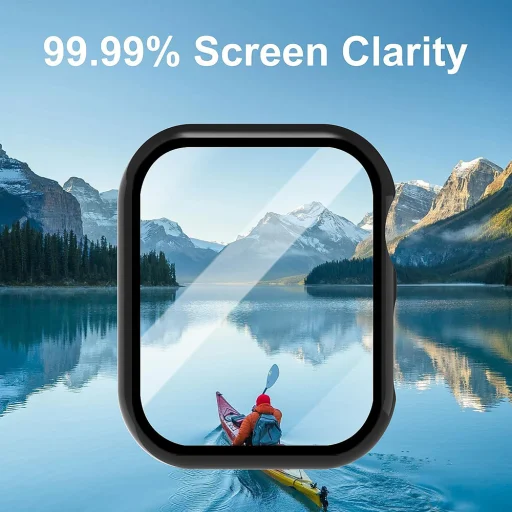 Samsung Galaxy Watch5 Pro Techsuit Defense360 Pro + Képernyővédő - Fekete tok - 7