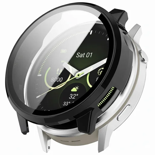 Garmin Venu 4 41mm Matt Fekete Techsuit - Defense360 Pro + Kijelzővédő tok - 1