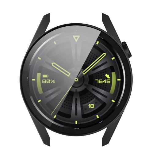 Huawei Watch GT 3 (42mm) Fekete Techsuit Defense360 Pro tok + Kijelzővédő üvegfólia - 6