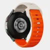 Huawei Watch GT 2 (46mm)/GT 2 Pro/GT 3 Pro (46mm)/Ultimate, Xiaomi Watch S1 Narancs Bézs Techsuit - 22mm szíj (W050) thumbnail