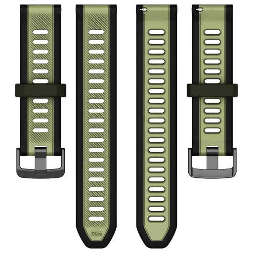 Techsuit - 22 mm-es óraszíj (W053) - alkalmas Huawei Watch GT 2 (46mm)/GT 2 Pro/GT 3 Pro (46mm)/Ultimate, Xiaomi Watch S1 - Khaki. - 5