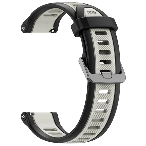 Huawei Watch GT 4 (41mm)/W1/Honor Watch S1/Garmin Venu 2S/Vivoactive 4S Szürke Techsuit - Watchband 18mm (W053) - 1