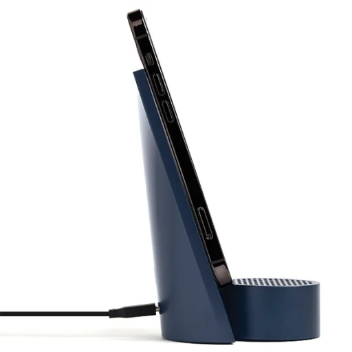 Lexon City Energy Pro 10W vezeték nélküli töltő Bluetooth hangszóróval, sötétkék - 3