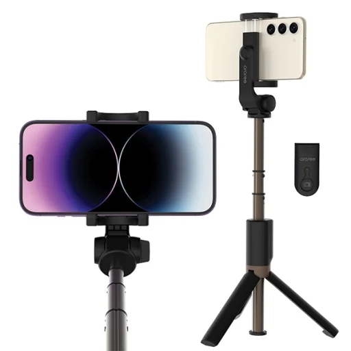 Araree Selfie Pod fekete állvány és selfie bot - 2