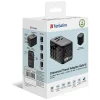 Verbatim UTA-10 GaN USB-A/3xUSB-C PD 140W Utazó Adapter fekete thumbnail