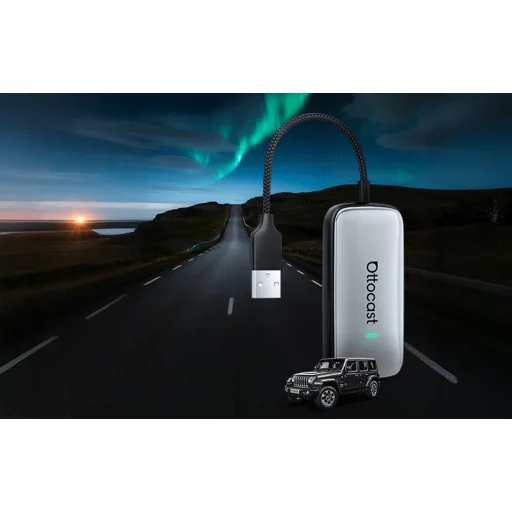 Ottocast Play2Video Ultra Carplay/Android Auto vezeték nélküli adapter - 14