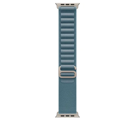 Apple Watch Ultra 3 Cellular 49mm Natural Titanium Case with Light Blue Alpine Loop - Medium - 2