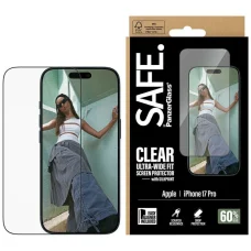 iPhone 17 Pro SAFE by PanzerGlass Edzett üveg Ultra-Wide Fit EasyAligner Fekete keret üvegfólia