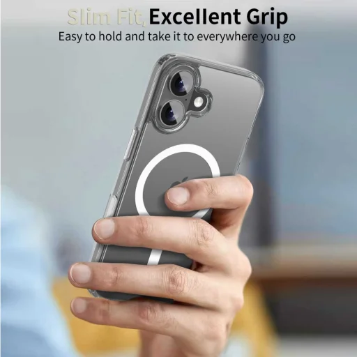 iPhone 17 Tech-protect Flexair Hybrid CC Magsafe átlátszó tok - 6