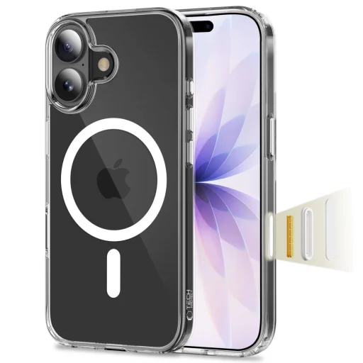 iPhone 17 Tech-protect Flexair Hybrid CC Magsafe átlátszó tok - 1