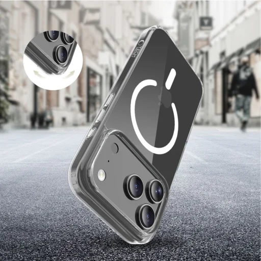 iPhone 17 Pro Max Tech-protect Flexair Hybrid Cc Magsafe tok Átlátszó - 5