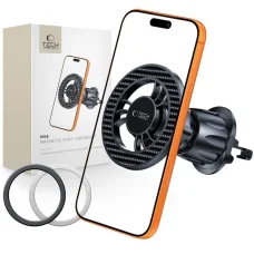 N56 Tech-Protect Mágneses Magsafe szellőző autós tartó Karbon Fekete