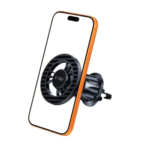 N56 Tech-Protect Mágneses Magsafe szellőző autós tartó Karbon Fekete - 2