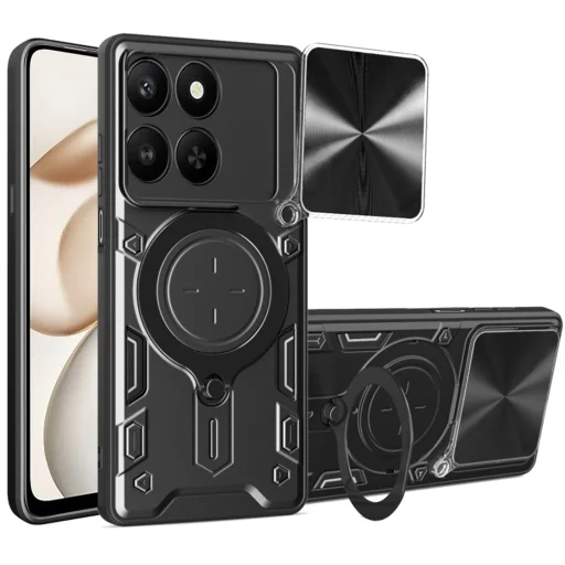 Honor 400 Smart - Fekete Techsuit CamGuard Pro tok - 1