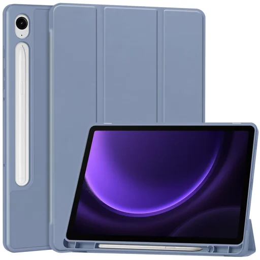 Samsung Galaxy Tab A11 Plus / A9 Plus Techsuit - Flex Trifold (with Pencil Holder) - Purple tok - 1