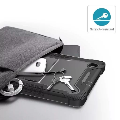 Samsung Galaxy Tab S6 Lite 10.4 P610/P615 Fekete Techsuit - Rugged TabShell + Képernyővédő tok - 3