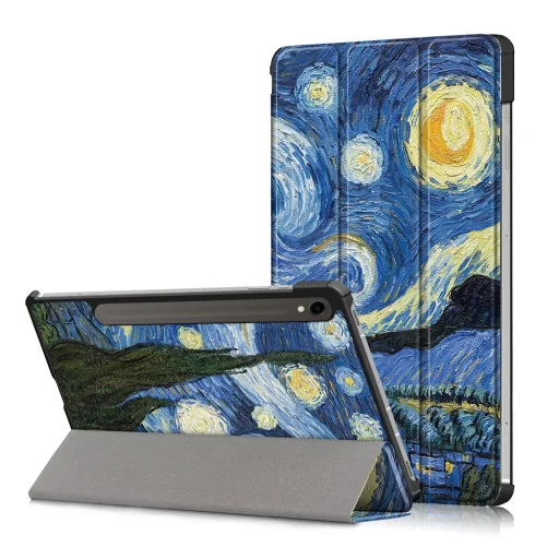 Samsung Galaxy Tab S9 / S9 FE Techsuit FoldPro - Csillagos éj tok - 1
