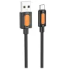 Borofone BX114 Szilikon Sorozat Adatkábel - USB - Micro-USB, Szilikon, 2.4A, 1m - Fekete