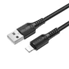 USB to Lightning Borofone Certain Series BX116 adatkábel, Nylon Fonott, 2.4A, 1m - fekete thumbnail