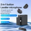 Lavalier Microphone 2in1 (KR19) - Fekete Yesido - Mágneses gomb, CD-minőségű hang, 360°-os körirányú, 600mAh, 2.4GHz thumbnail