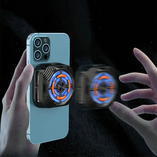 Travel magnetic telefon hűtő Borofone - (BG15) - Mágneses, 5000RPM, Fények - Fekete - 3