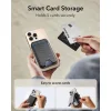 ESR Classic Magnetic Wallet Stand (3C13210300664) Mágneses Gyűrűvel, Vegán Bőr, Állítható, 3x Rekesz - Karbon Rost thumbnail