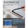 ESR Classic Magnetic Wallet Stand (3C13210300664) Mágneses Gyűrűvel, Vegán Bőr, Állítható, 3x Rekesz - Karbon Rost thumbnail