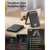 ESR Classic Magnetic Wallet Stand (3C13210300664) Mágneses Gyűrűvel, Vegán Bőr, Állítható, 3x Rekesz - Karbon Rost thumbnail