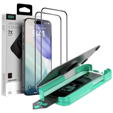 iPhone 16 Pro / iPhone 17 ESR Armorite Screen Protector UltraFit (2 db) - Átlátszó üvegfólia