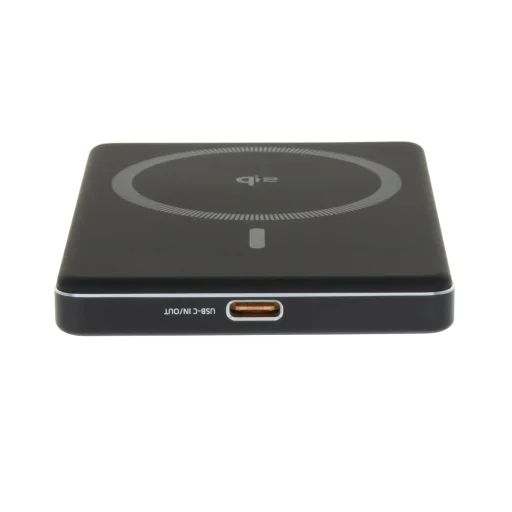 Dviced Qi2 Ultrathin MagSafe Power bank 5000mAh - Black - 2