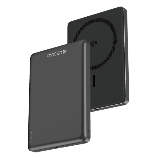 Dviced Qi2 Ultrathin MagSafe Power bank 5000mAh - Black - 1
