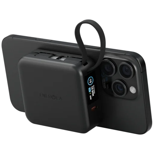 Indukciós PowerBank Energea MagPac Mini Plus 10000mAh Magsafe fekete - 3