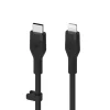 Belkin BOOST CHARGE Flex Silicone cable USB-C to Lightning - 3M - Black thumbnail