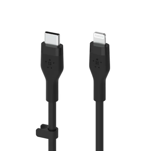 Belkin BOOST CHARGE Flex Silicone cable USB-C to Lightning - 3M - Black - 2