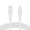 Belkin BOOST CHARGE Flex Silicone cable USB-C to Lightning - 2M - White thumbnail