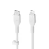Belkin BOOST CHARGE Flex Silicone cable USB-C to Lightning - 2M - White thumbnail