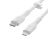 Belkin BOOST CHARGE Flex Silicone cable USB-C to Lightning - 2M - White thumbnail